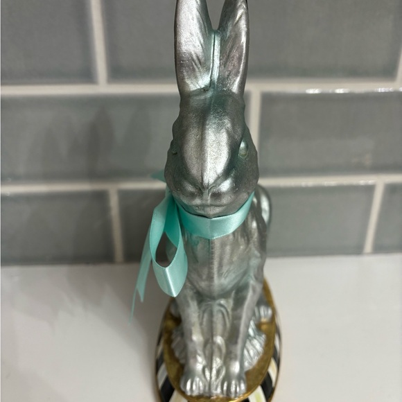 MacKenzie Childs Small Calico Foil Bunny